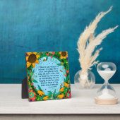 Plaque Photo Inspirational Floral Ok est assez Citation (Insitu)