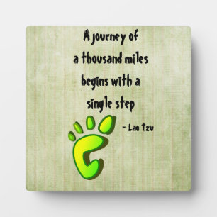 Plaque Photo Inspirational Lao Tzu Quote