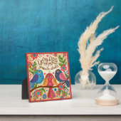 Plaque Photo Inspirational Three Birds Fun Cute Collab Citation (Insitu)