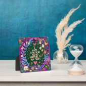 Plaque Photo Inspirationnal Floral Quelque Chose de bon (Insitu)