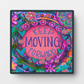 Plaque Photo Inspirationnel et amusant, continuez à deviner (Devant)