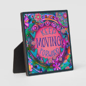 Plaque Photo Inspirationnel et amusant, continuez à deviner (Recto)