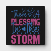 Plaque Photo Inspirationnel Il Y A Une Bénédiction Dans La Temp (Devant)