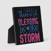 Plaque Photo Inspirationnel Il Y A Une Bénédiction Dans La Temp (Recto)