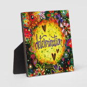 Plaque Photo Inspirationnel Pretty Determination Inspirivity (Recto)