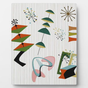 Plaque Photo Inspiré de l'ère rétro Eames atomique