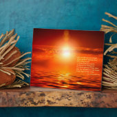 Plaque Photo Inspiré Sunset Orange Golden Sky Sea Gold (Côté)