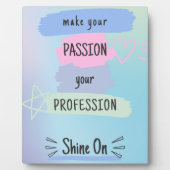 Plaque Photo Inspirer La Citation Motivationnelle Sur La Passio (Devant)