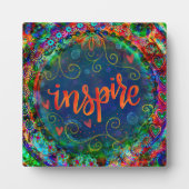 Plaque Photo Inspirer Pretty Motivational Inspirivational Easel (Devant)