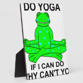 Plaque Photo Inspirer Yoga Frog Design (Côté)