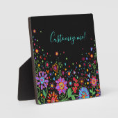 Plaque Photo Inspirivity Nom Customisé Citation Plutôt Floral (Recto)