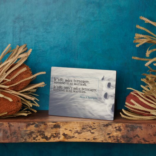 Plaque Photo Intégrité (Côté)