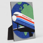 Plaque Photo INTERFLUG - Compagnie aérienne nationale de DDR, A (Côté)