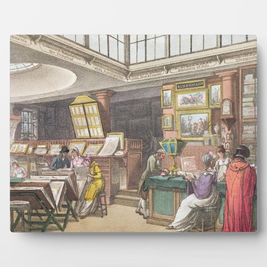 Plaque Photo Interior from Ackermann's Repository of Arts (Devant)
