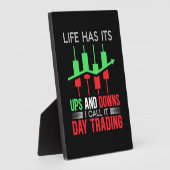 Plaque Photo Investisseur J'Appelle Ça Jour Trading (Côté)