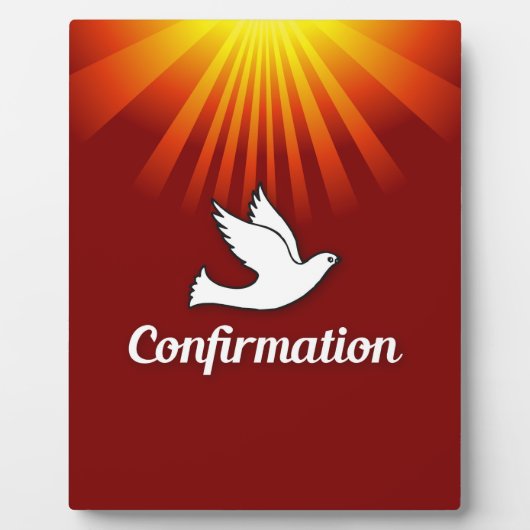 Plaque Photo Invitation Confirmation Fille Personnaliser, Cust (Devant)