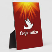 Plaque Photo Invitation Confirmation Fille Personnaliser, Cust (Côté)