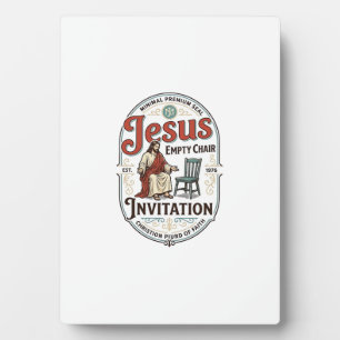 Plaque Photo Invitation Jésus Chaise Vide Invitation Jésus Chai