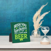 Plaque Photo Irish You Merry Saint Patrick's Day Happy New Beer (Insitu)