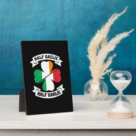 Plaque Photo Irlandais Italien Demi Gaelic Demi Garlic Saint Pa (Côté)