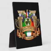 Plaque Photo Irlandais italien tout américain (Côté)