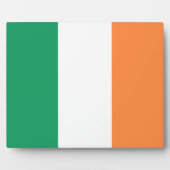 Plaque Photo Irlande National Flag, standard irlandais, bannièr (Devant)