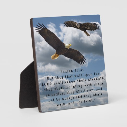 PLAQUE PHOTO ISAIAH 40:31 (Recto)