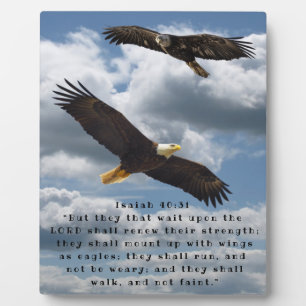 PLAQUE PHOTO ISAIAH 40:31