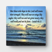 PLAQUE PHOTO ISAIAH 40:31 BIBLE VERSE (Devant)