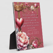 Plaque Photo Isaiah 53:5 Healing Scripture | Watercolor Pink (Côté)