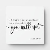 Plaque Photo Isaïe 54:10 Bible Écriture Ferme Panneau (Devant)