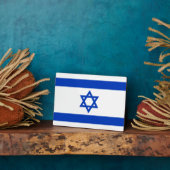 Plaque Photo Israël - Drapeau israélien (Côté)