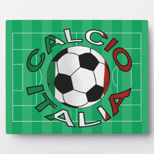 Plaque Photo Italia Calcio Italie Football