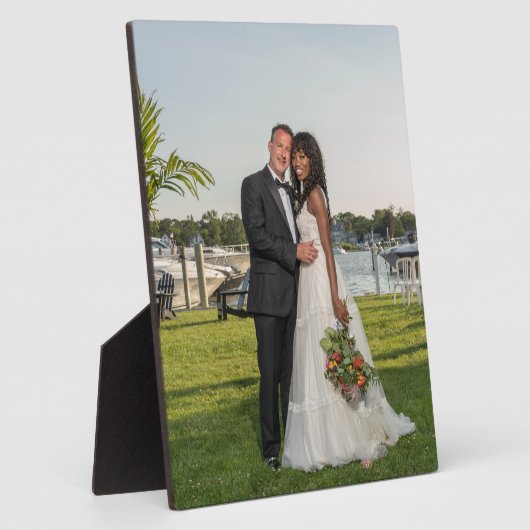 Plaque Photo Jack & Alicia Mariage (Côté)