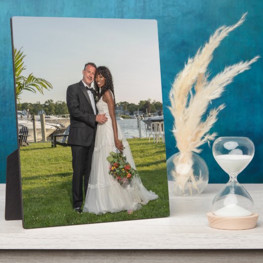 Plaque Photo Jack & Alicia Mariage (Côté)