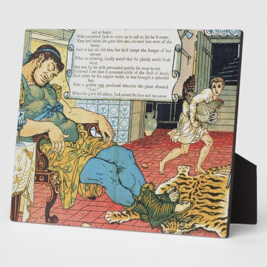 Plaque Photo Jack et le Beanstalk (Côté)