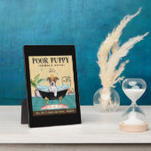 Plaque Photo Jack Russell Terrier Dog Bain à bulles (Côté)