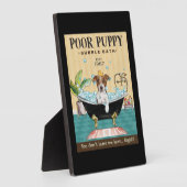 Plaque Photo Jack Russell Terrier Dog Bain à bulles (Côté)