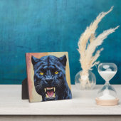 Plaque Photo Jaguar - Panthère noire (Insitu)