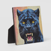 Plaque Photo Jaguar - Panthère noire (Recto)