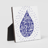 Plaque Photo J'Ai Besoin De Vous Comme De L'Eau (Recto)