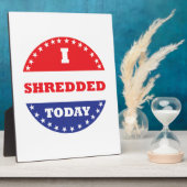 Plaque Photo J'ai déchiré aujourd'hui (Côté)