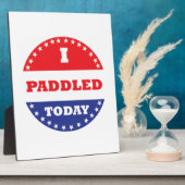 Plaque Photo J'Ai Pagayé Aujourd'Hui (Côté)