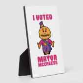 Plaque Photo J'Ai Voté Maire Mccheese (Côté)