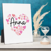 Plaque Photo J'aime Anna (Côté)
