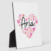 Plaque Photo J'aime Aria (Côté)