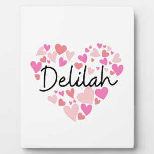 Plaque Photo J'aime Delilah