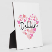 Plaque Photo J'aime Delilah (Côté)