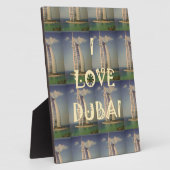 Plaque Photo J'aime Dubaï (Côté)