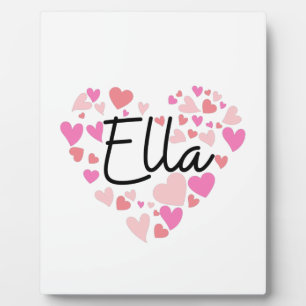 Plaque Photo J'aime Ella